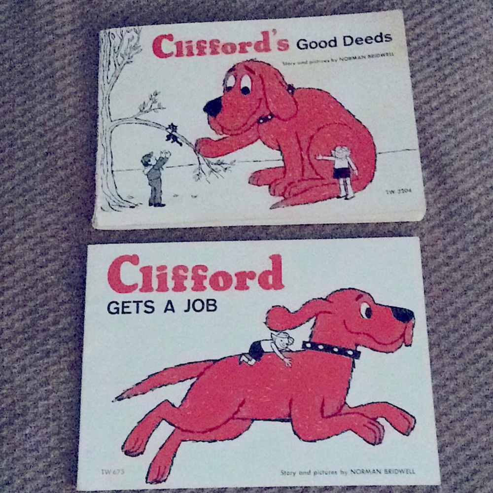 Vtg 1975 Clifford the Dog books(2) very good cndn.